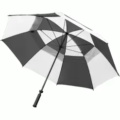 LONGRIDGE DELUXE 60” WINDPROOF DUAL CANNOPY GOLF UMBRELLA – BLACK