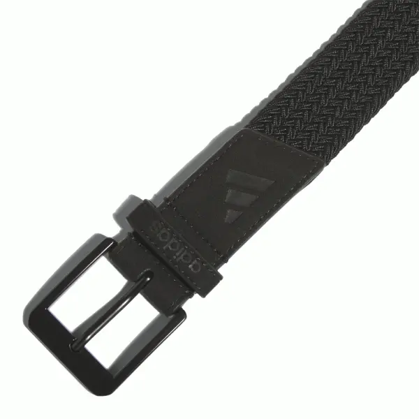 ADIDAS 2023 BRAIDED STRETCH GOLF BELT – BLACK 4 ADIDAS 2023 BRAIDED STRETCH GOLF BELT – BLACK - Image 2