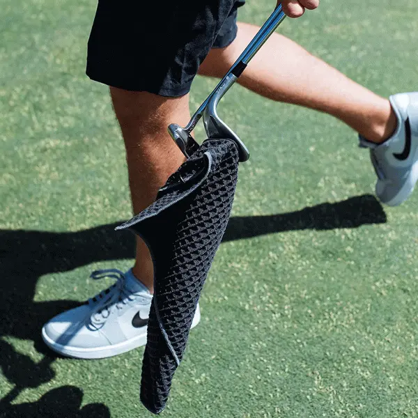 BLUE TEES UTILITY GOLF TOWEL – NAVY PALM 4 BLUE TEES UTILITY GOLF TOWEL – NAVY PALM - Image 2