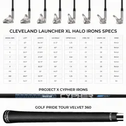 CLEVELAND LAUNCHER XL HALO IRONS / GRAPHITE SHAFTS -KingGolf Sales Store CLEVELAND LAUNCHER XL IRONS 1 600x600 1
