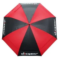 CLICGEAR 68″ VENTED TOUR GOLF UMBRELLA – BLACK / RED