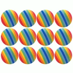 MASTERS GOLF FOAM PRACTICE BALLS X 12 – RAINBOW