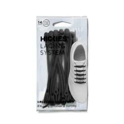 HICKIES 2.0 ADULTS TIE-FREE SHOE LACES X14 / BLACK