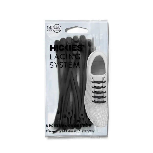 HICKIES 2.0 ADULTS TIE-FREE SHOE LACES X14 / BLACK 3 HICKIES 2.0 ADULTS TIE-FREE SHOE LACES X14 / BLACK