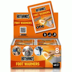 HOT HANDS FOOT WARMERS – MEGA BOX / X 40 PAIRS