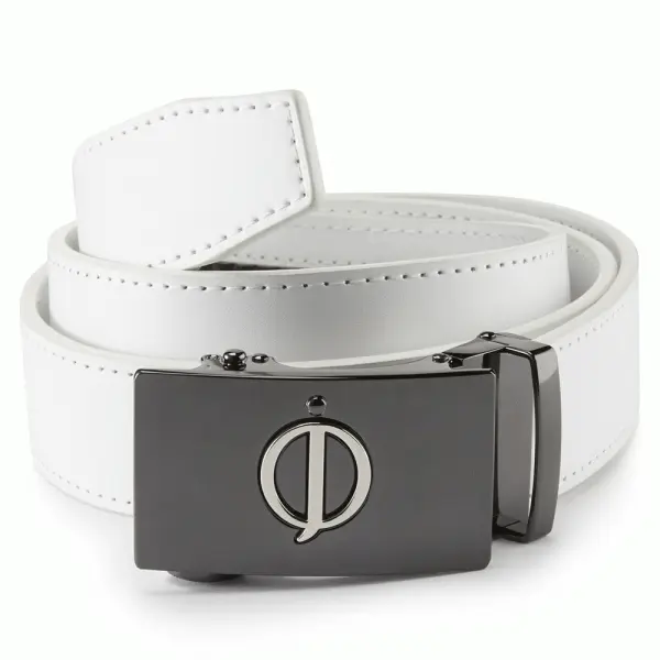OSCAR JACOBSON LEATHER GOLF BELT – WHITE 3 OSCAR JACOBSON LEATHER GOLF BELT – WHITE