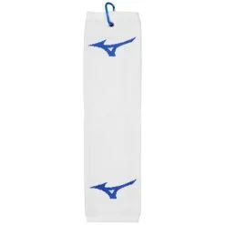 MIZUNO 2023 TRI-FOLD RB GOLF TOWEL – WHITE / BLUE -KingGolf Sales Store MIZUNI TRI White 1 600x600 1