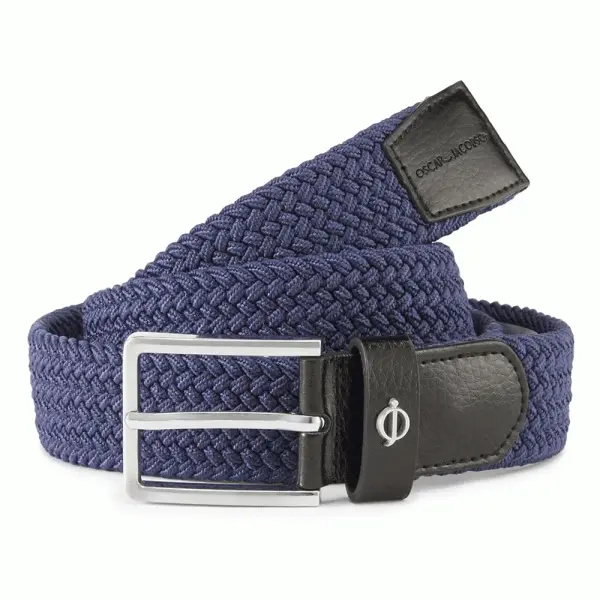 OSCAR JACOBSON MAXWELL WEBBING GOLF BELT – NAVY 3 OSCAR JACOBSON MAXWELL WEBBING GOLF BELT – NAVY