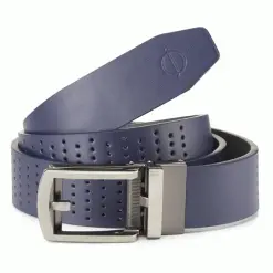 OSCAR JACOBSON SHELBY LEATHER GOLF BELT – NAVY