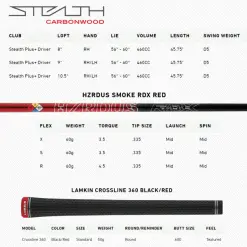 TAYLORMADE STEALTH PLUS+ DRIVER -KingGolf Sales Store STEALTHPLUSDRIVERSPEC 600x600 1