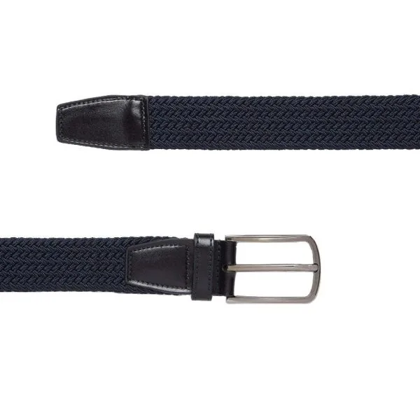 LYLE & SCOTT WOVEN GOLF BELT – DARK NAVY 3 LYLE & SCOTT WOVEN GOLF BELT – DARK NAVY
