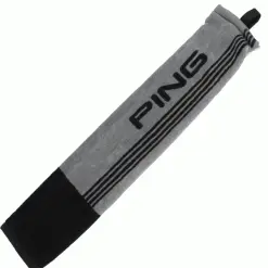 PING TRI-FOLD GOLF TOWEL – BLACK / GREY