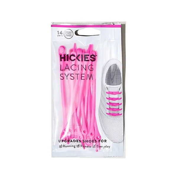 HICKIES 2.0 ADULTS TIE-FREE SHOE LACES X14 / PINK 3 HICKIES 2.0 ADULTS TIE-FREE SHOE LACES X14 / PINK