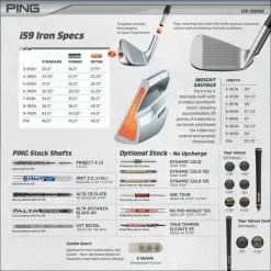 PING I59 IRONS / GRAPHITE SHAFTS -KingGolf Sales Store i596 600x600 2