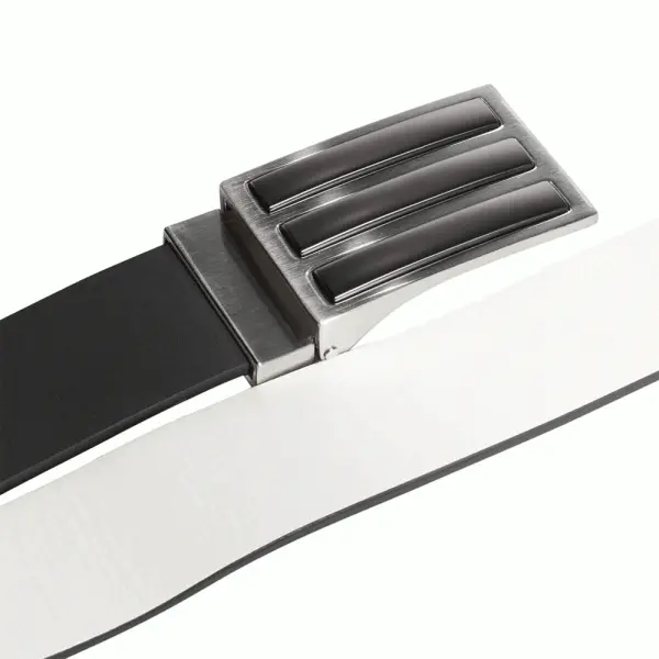 ADIDAS 3 STRIPE TOUR REVERSIBLE GOLF BELT – BLACK 4 ADIDAS 3 STRIPE TOUR REVERSIBLE GOLF BELT – BLACK - Image 2